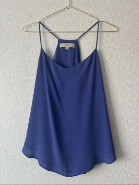 LOFT Periwinkle Strappy Trapeze  Cami Top